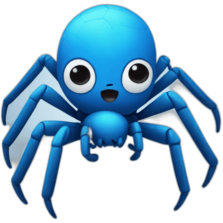 Blue Spider Cute emoji