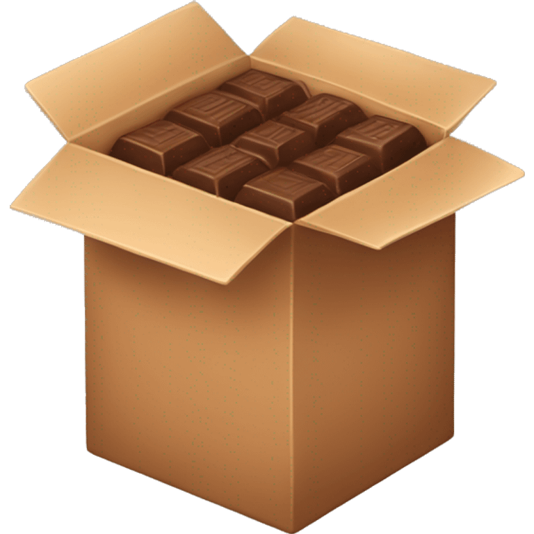 box fill with chocolate emoji