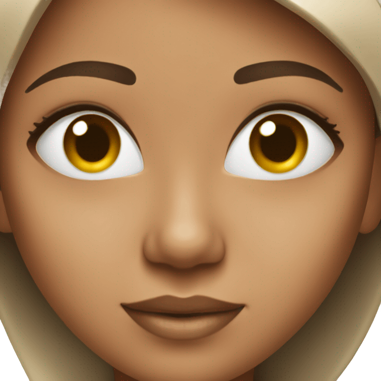 girl wearing skincare emoji