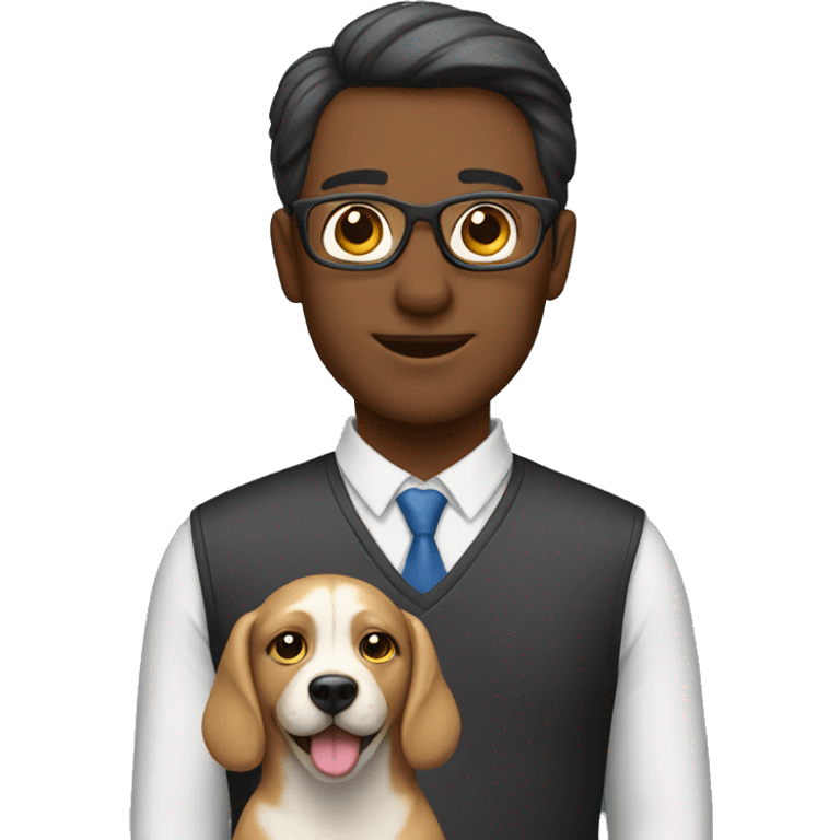 Teacher as a dog emoji