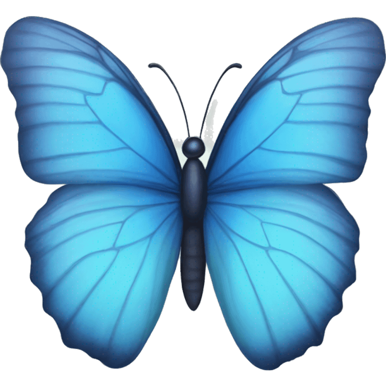 Blue butterfly emoji