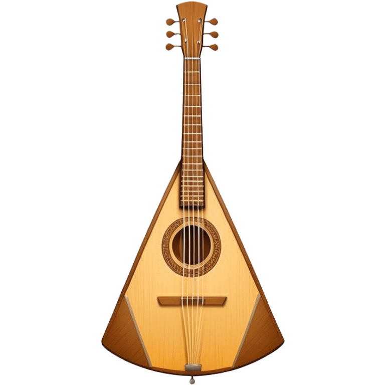 3-string balalaika. The background should be transparent. emoji