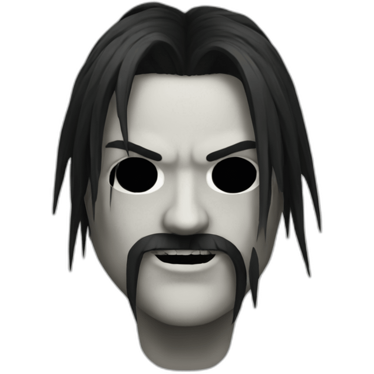 Black Metal face emoji