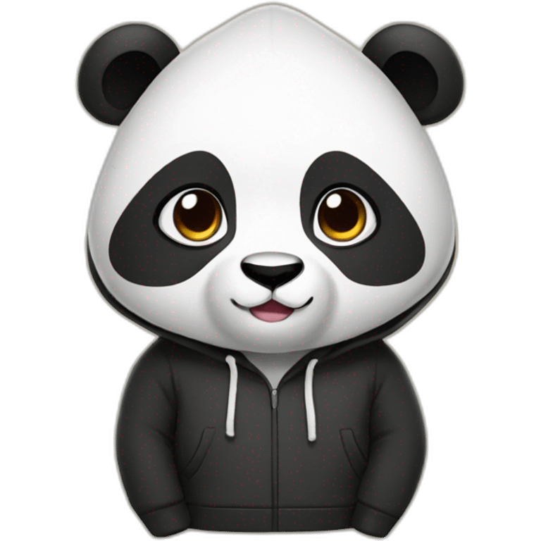 Panda wearing hoodie emoji