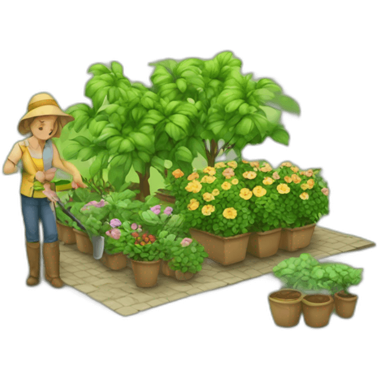 apprentissage jardin emoji