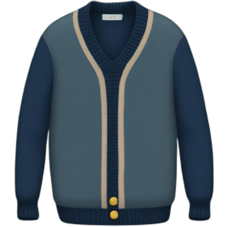 navy sweater no person emoji