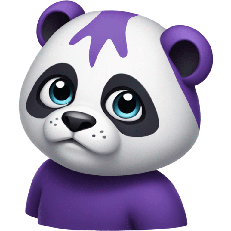 Purple panda  emoji