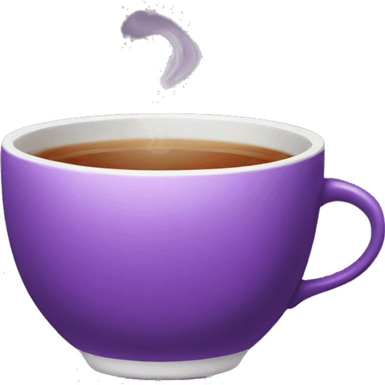 purple cup of tea emoji