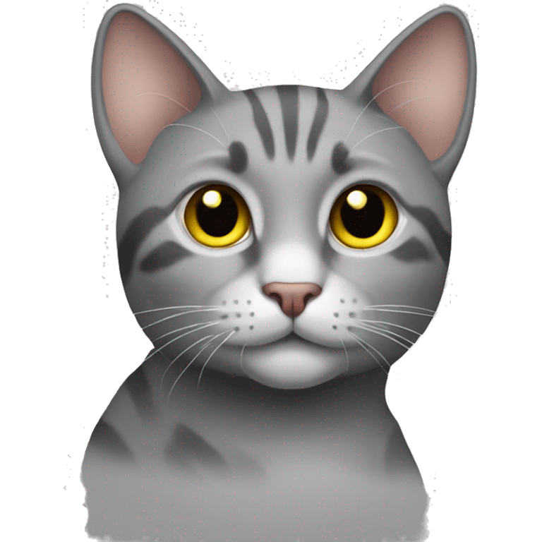 Cat gray emoji