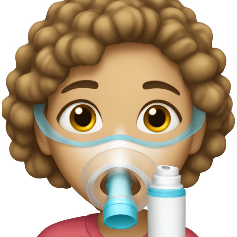 Girl with inhaler emoji