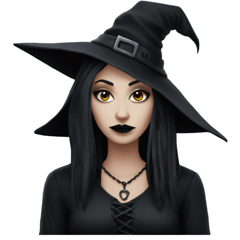 Goth witch emoji