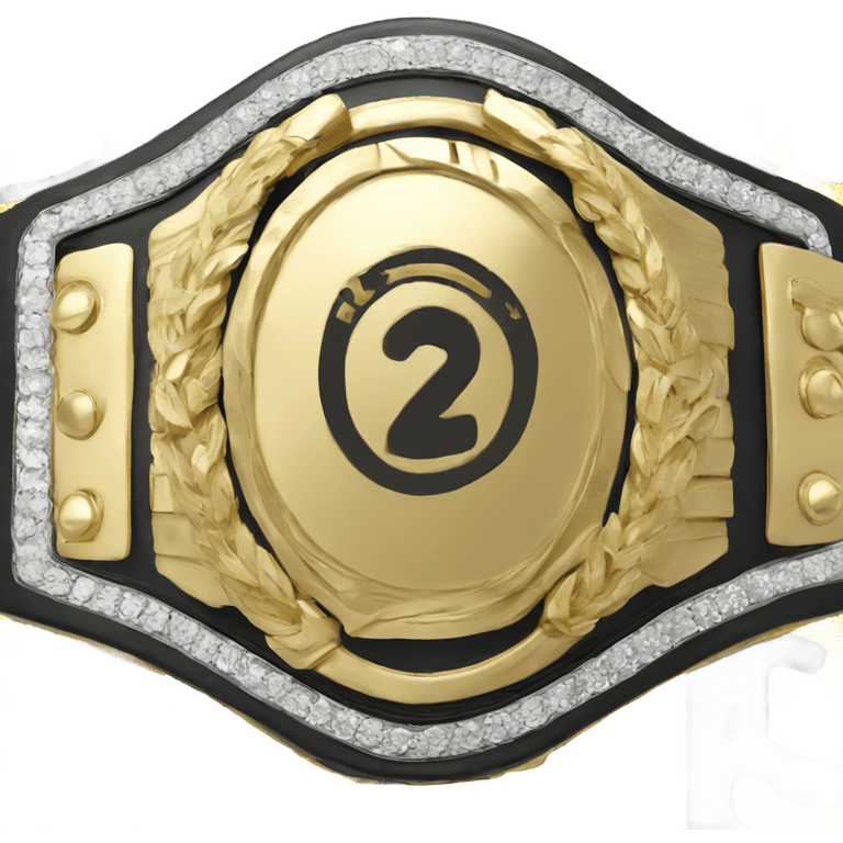 Championship title belt emoji