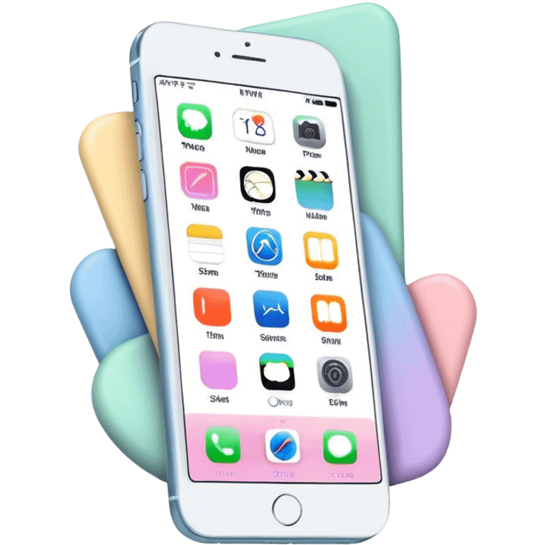 pastel iphone emoji