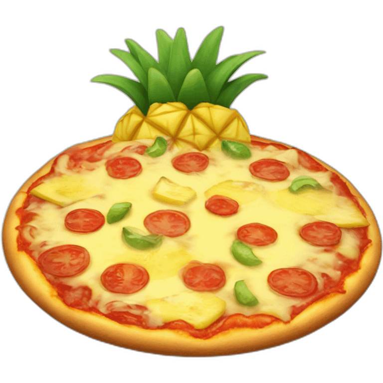 Pineapple pizza emoji