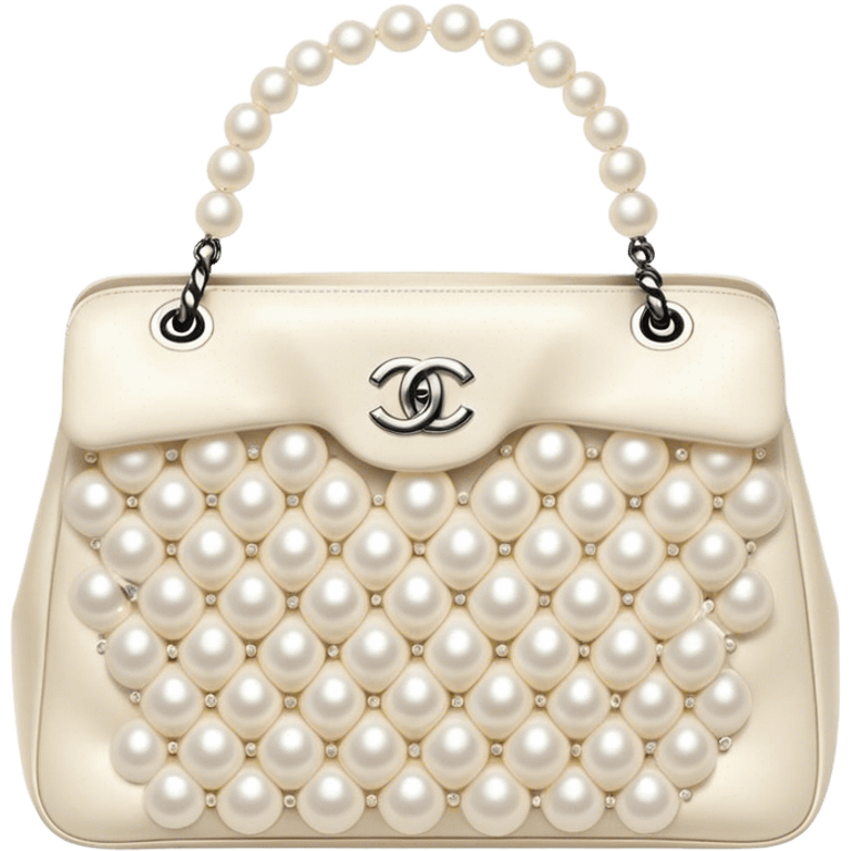 chanel pearl bag emoji