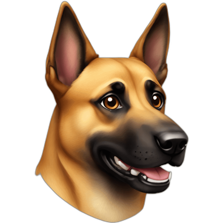 Malinois dog is gamer emoji