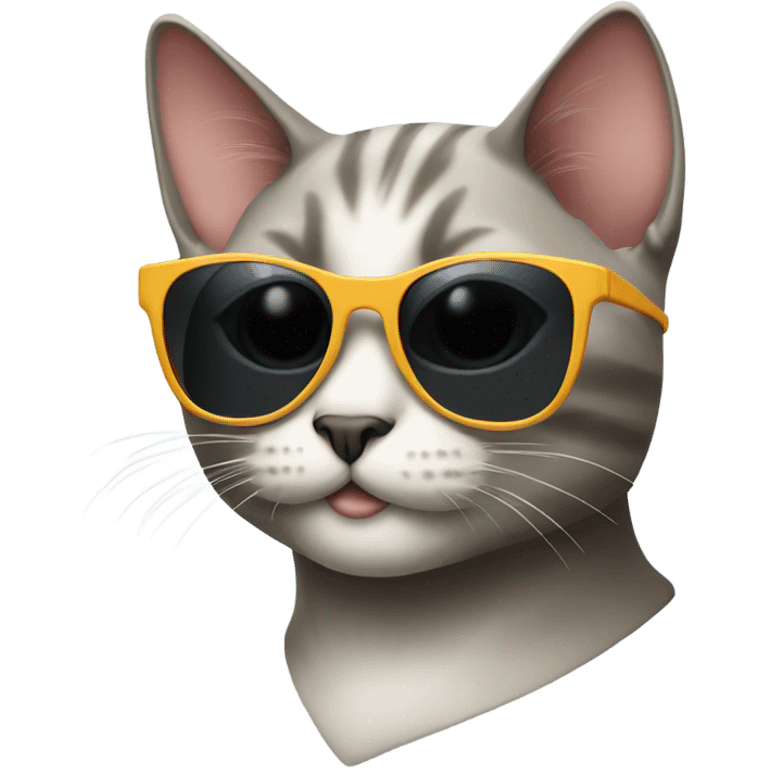 Cat with sunglasses emoji