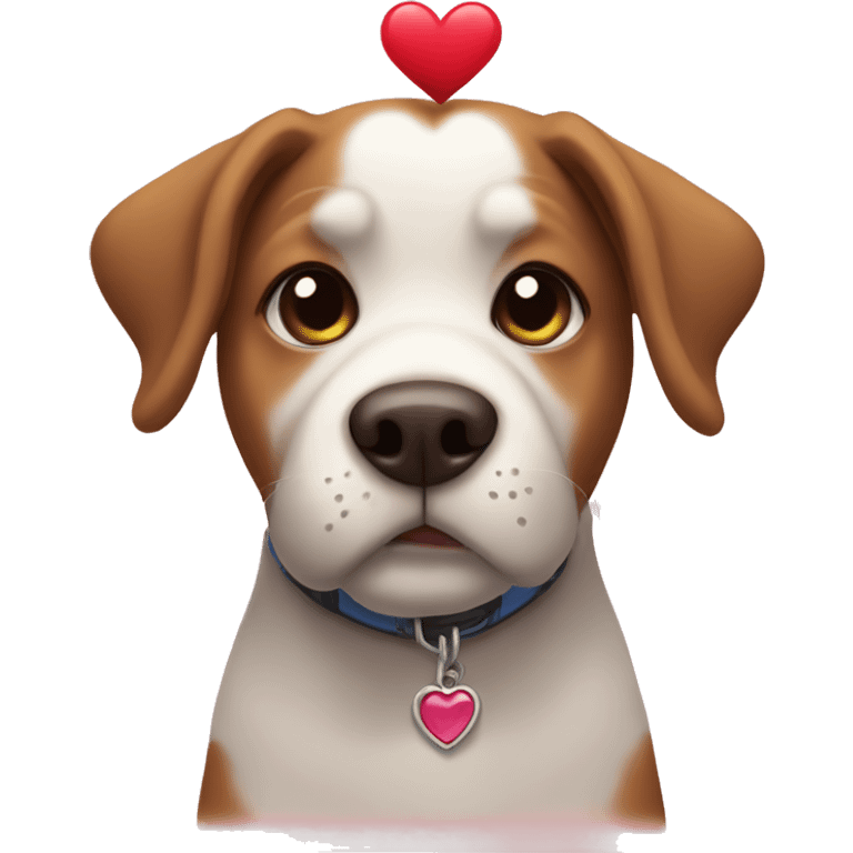 dog with heart liz emoji