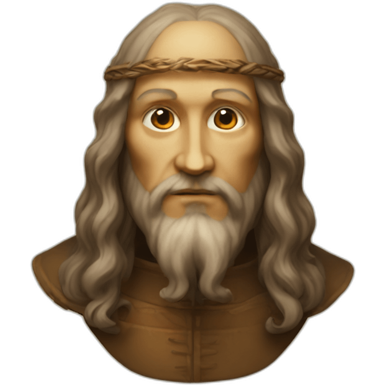 leonardo da vinci forward head emoji