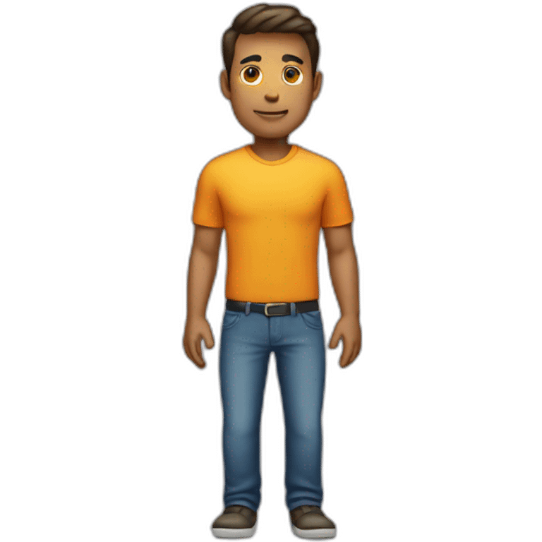 A male programmer with big lower body emoji