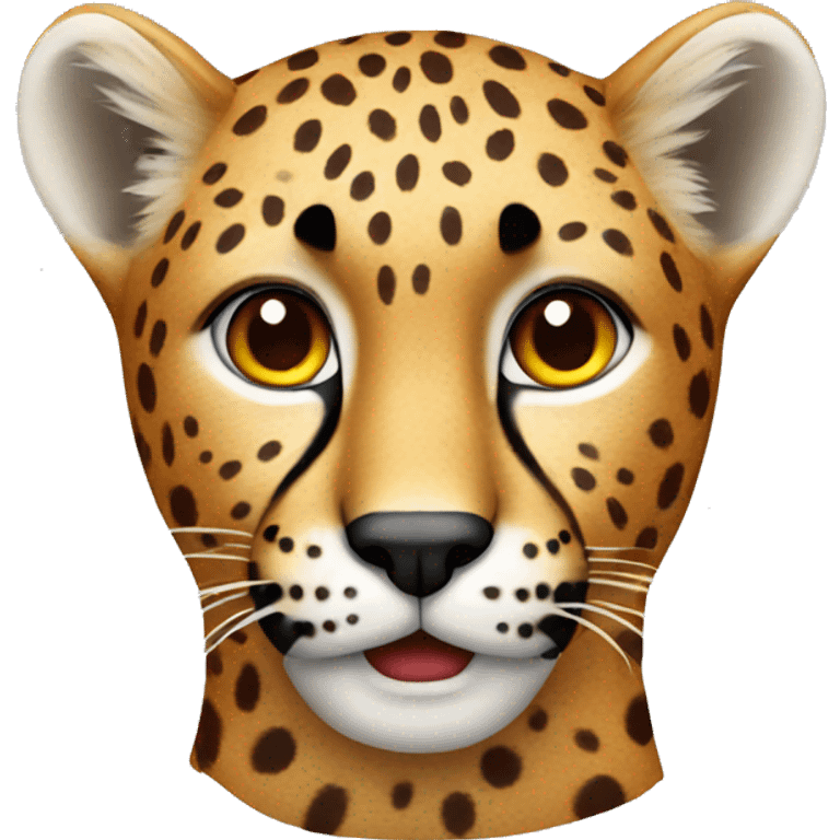 Red cheetah emoji