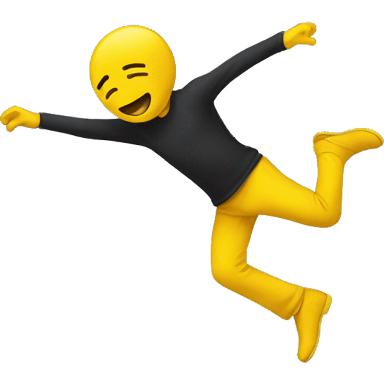 yellow person doing a backflip  emoji