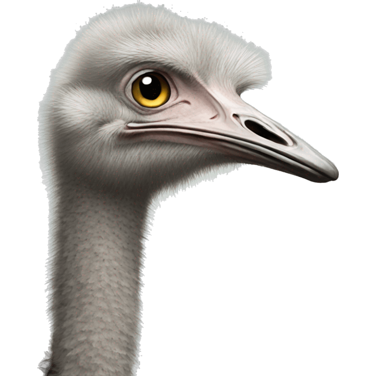 realistic ostrich emoji