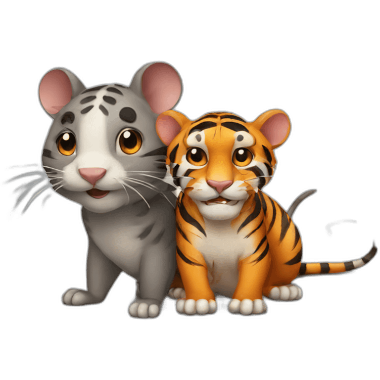 rat and Tiger emoji