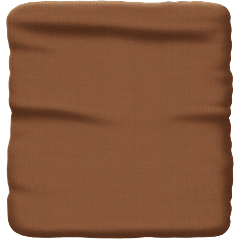 Cozy brown blanket folded emoji