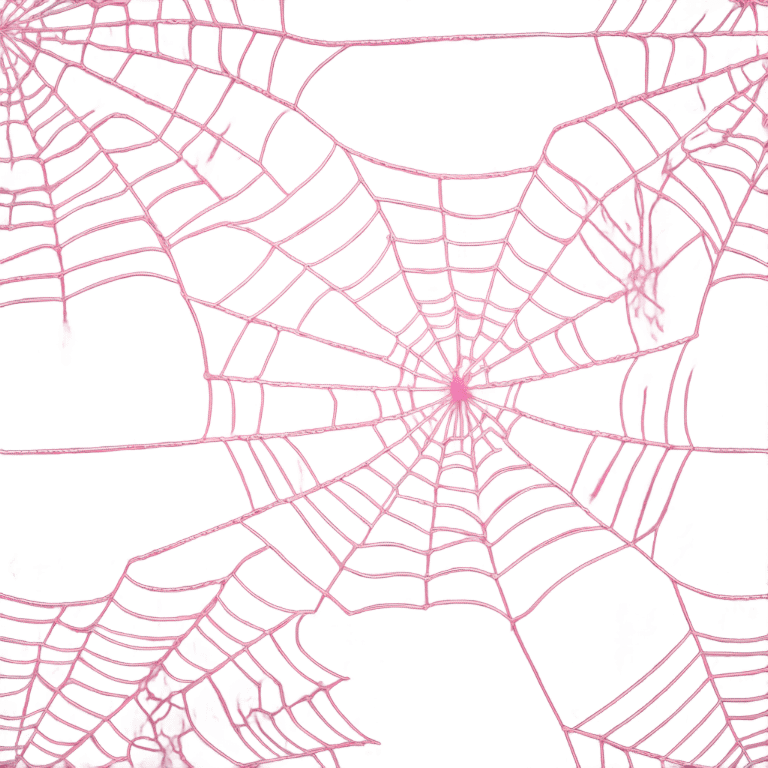 Spider web in pink emoji