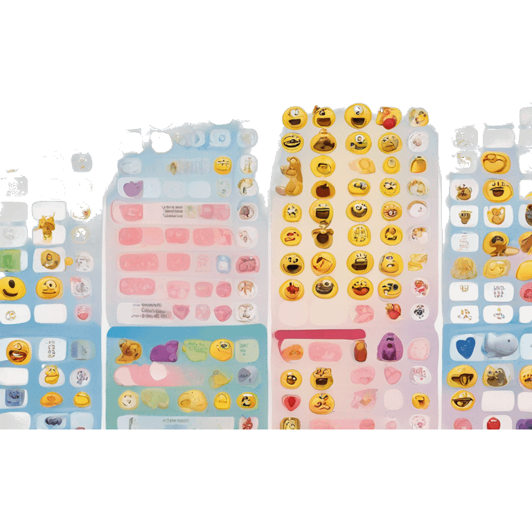 Top-down view of a colorful pet vaccination card with emoji-style icons, rows for dates, vaccines, and reinforcements, decorated with paw prints and hearts. emoji