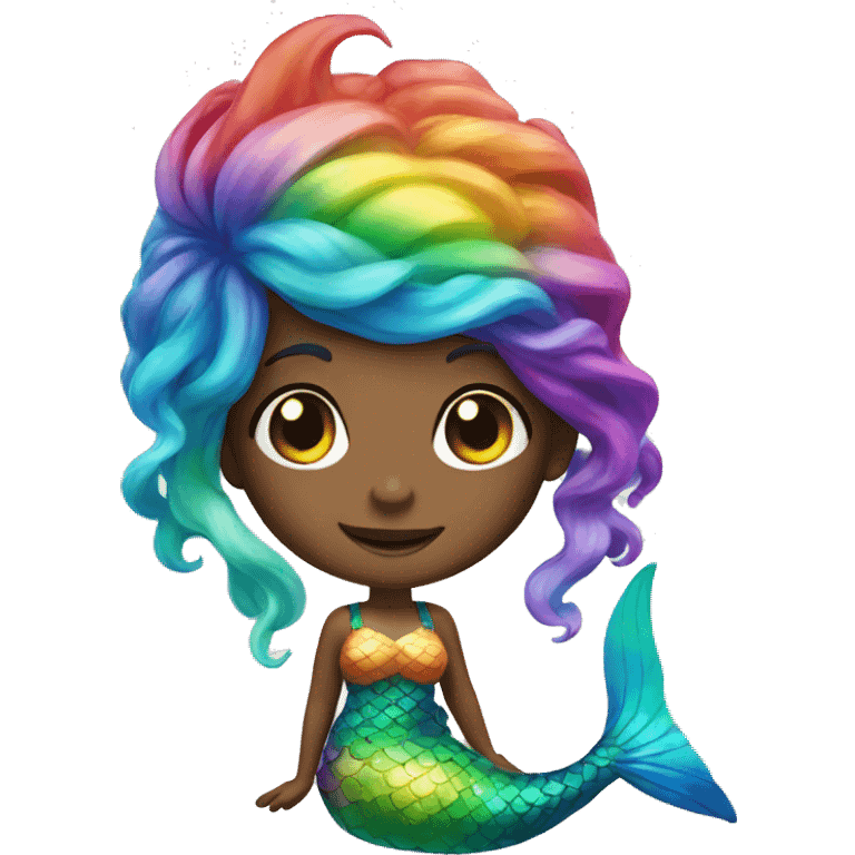 Rainbow mermaid emoji