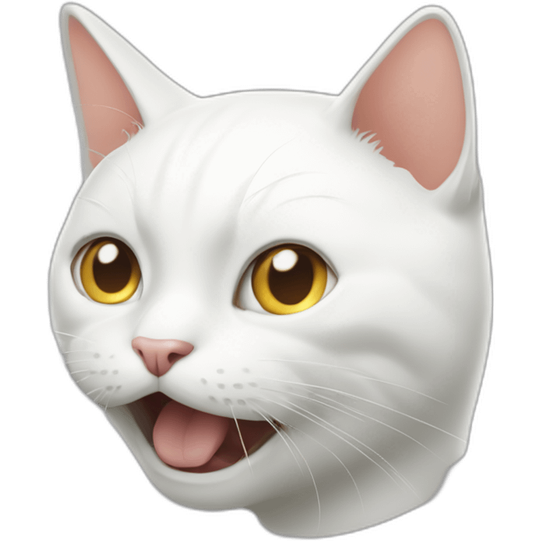 white cat bombs asian man’s house emoji