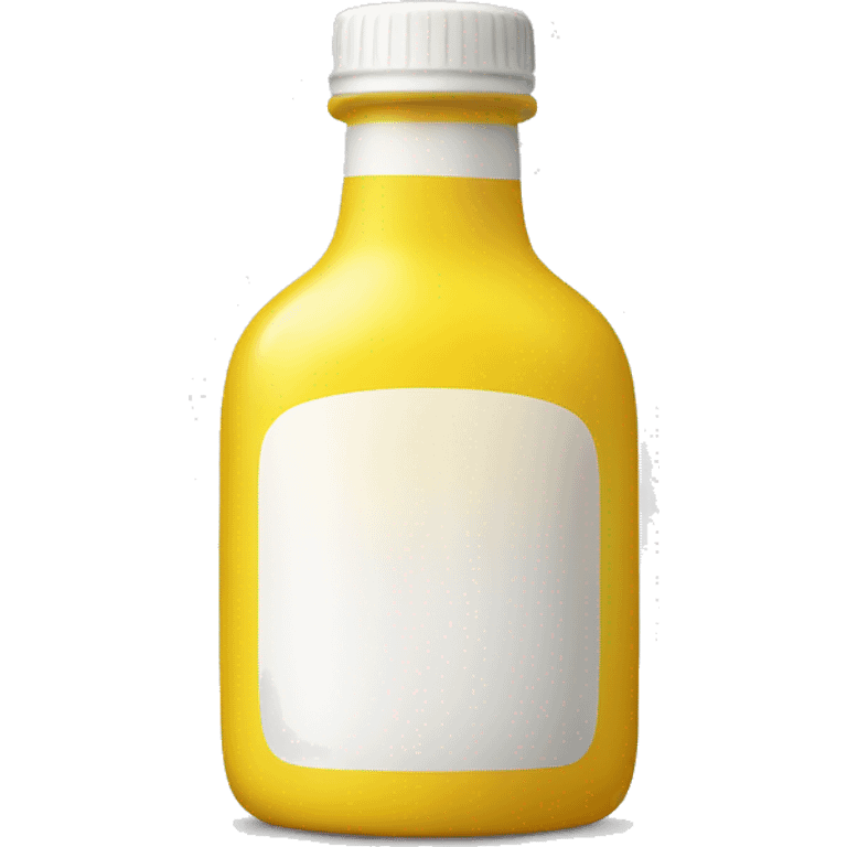 Yellow and white bottle  emoji