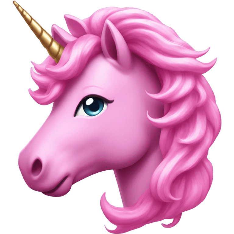 Pink unicorn emoji