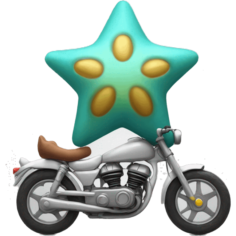 staryu on a bike emoji