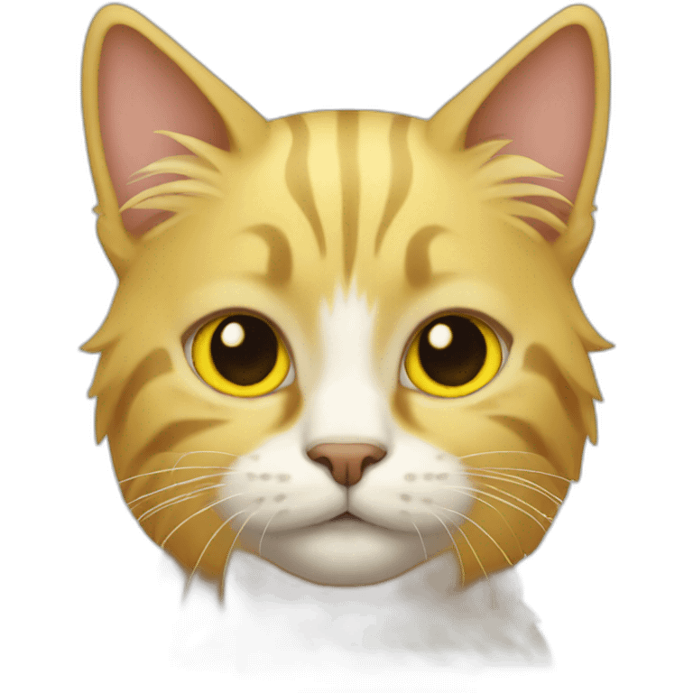 cat with yellow hair emoji