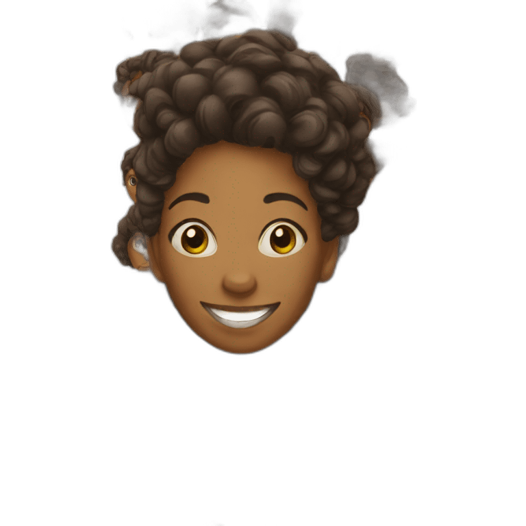 Happy black woman emoji