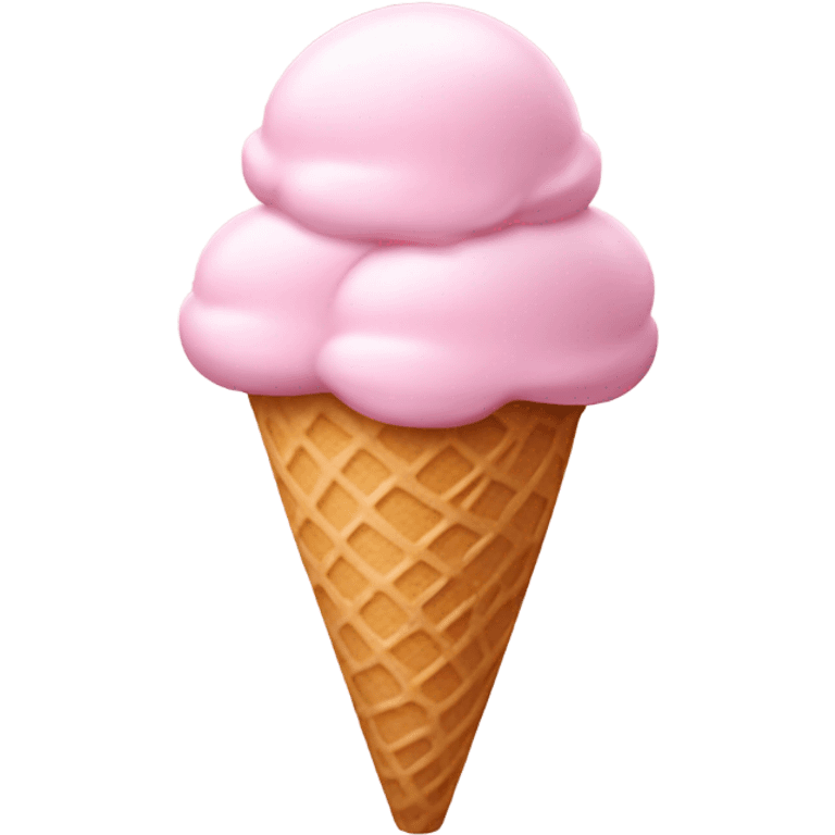 light pink ice cream emoji