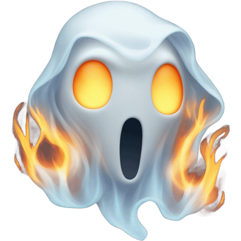 Ghost on fire emoji