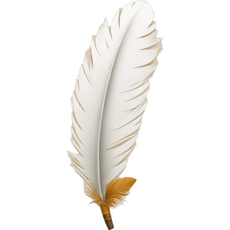 a feather quill and paper emoji