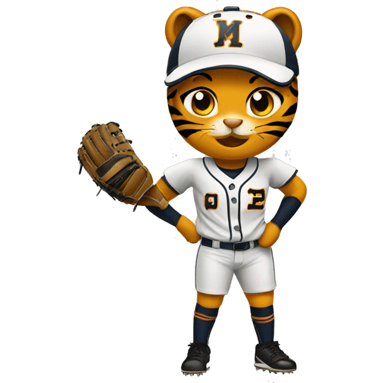 Tiger softball emoji