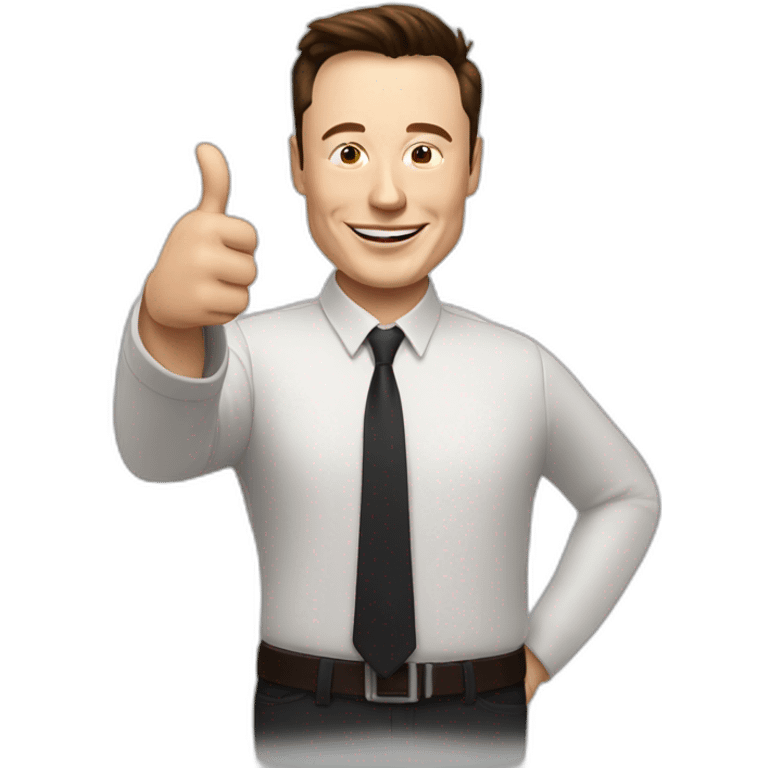 elon musk thumbs up emoji