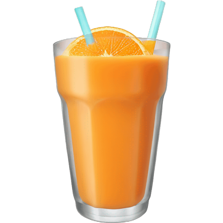 Smoothie orange emoji