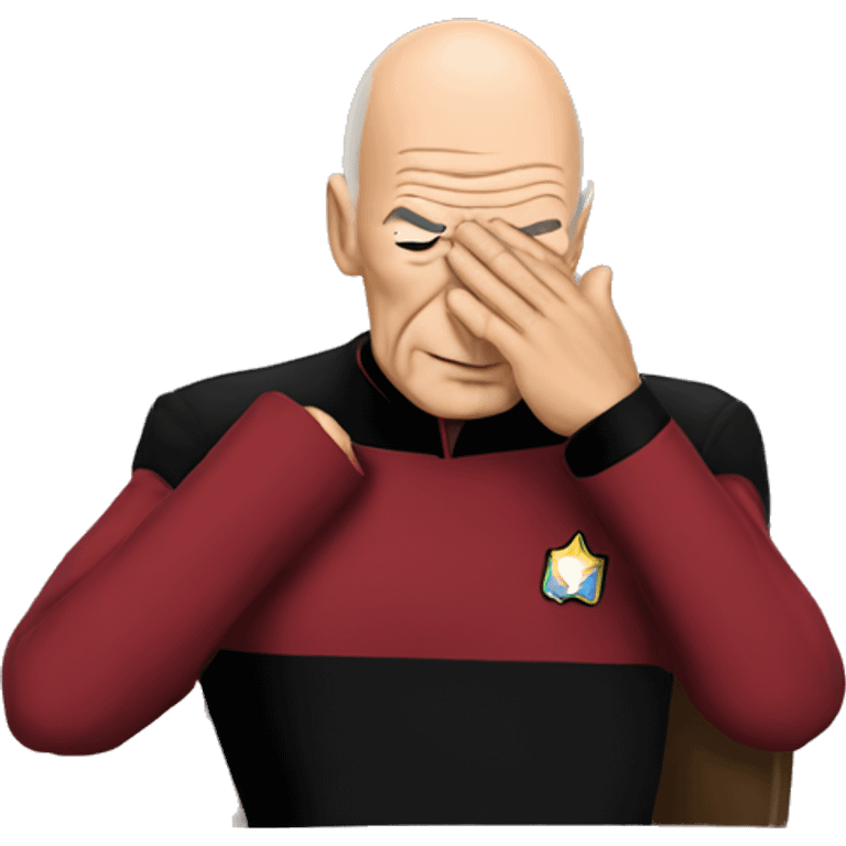 Captain Picard Facepalm emoji