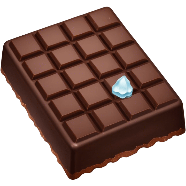 dark chocolate with sea salt emoji