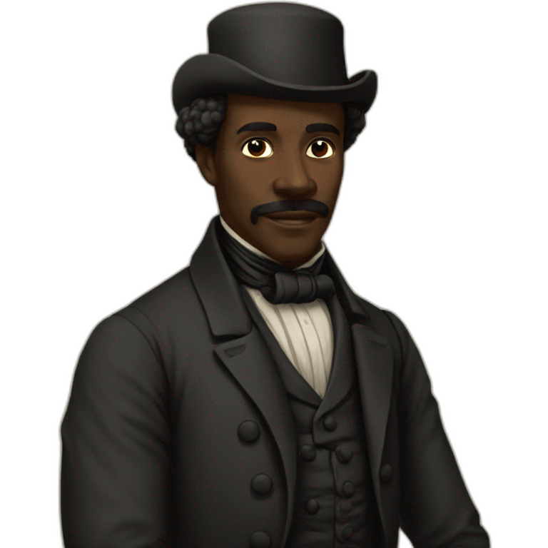 Black man in 1800s emoji