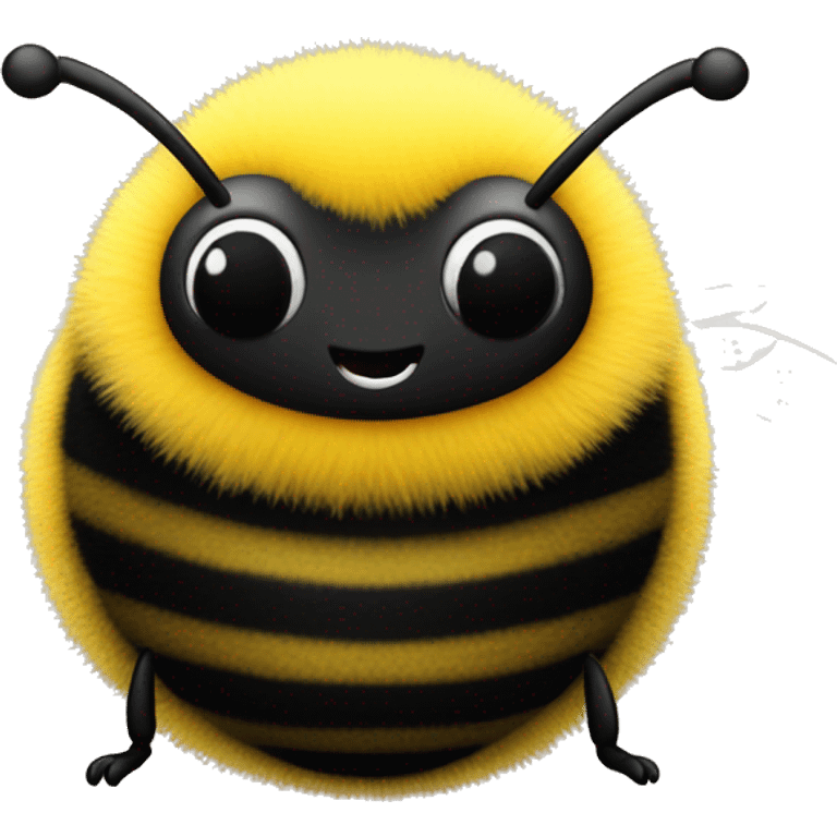 cute fat fuzzy bumblebee emoji