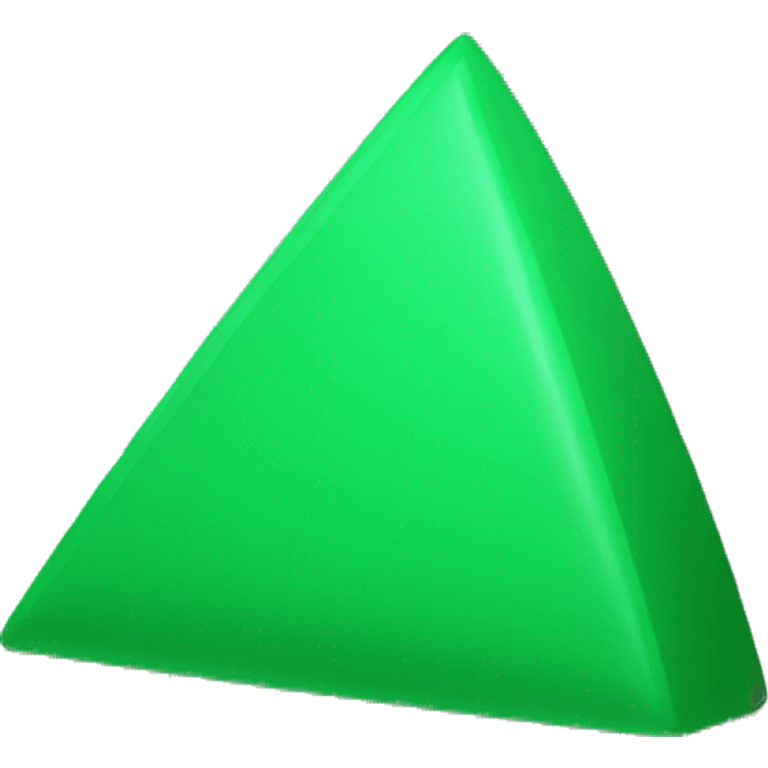 solid green triangle up without shading emoji