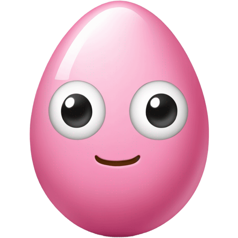 Pink egg emoji